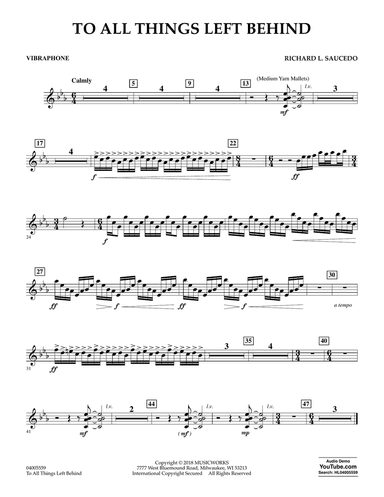 To All Things Left Behind - Vibraphone