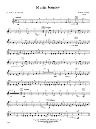 Mystic Journey: E-flat Alto Clarinet