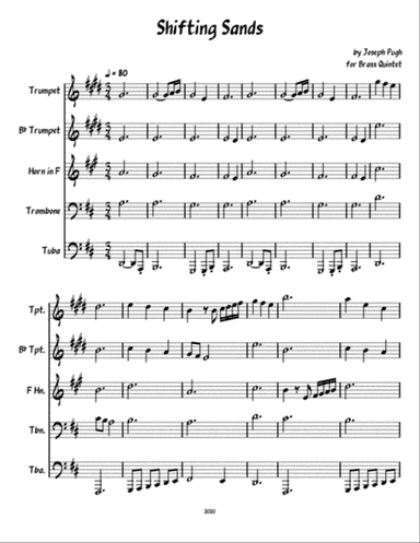 Shifting Sands (Brass Quintet)