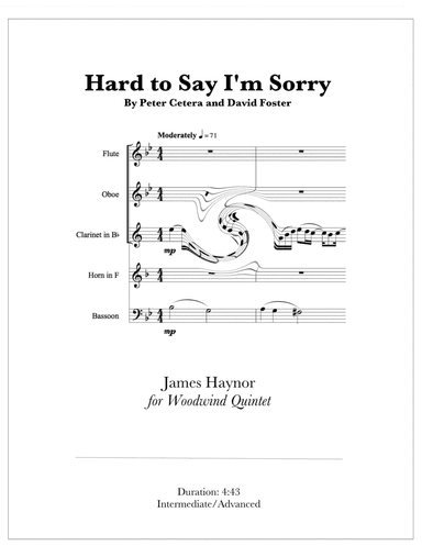 Hard To Say I'm Sorry