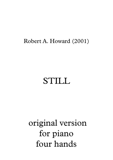 Still (Piano four hands version)