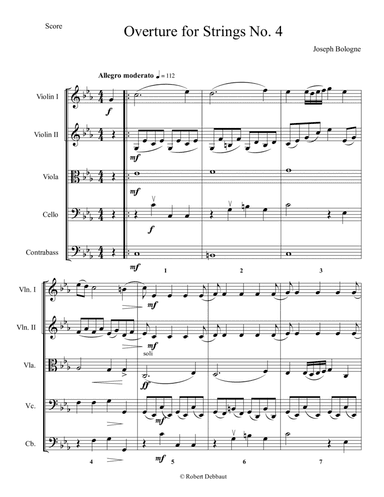 Overture for Strings No. 4 - Score Only