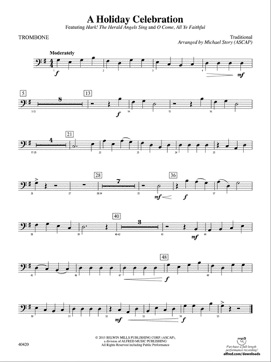 A Holiday Celebration: 1st Trombone