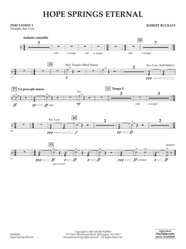 Hope Springs Eternal - Percussion 2