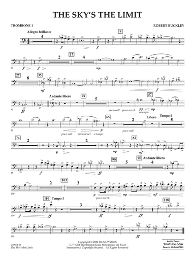 The Sky's the Limit - Trombone 1