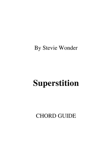 Superstition
