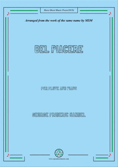 Handel-Bel piacere,for Flute and Piano