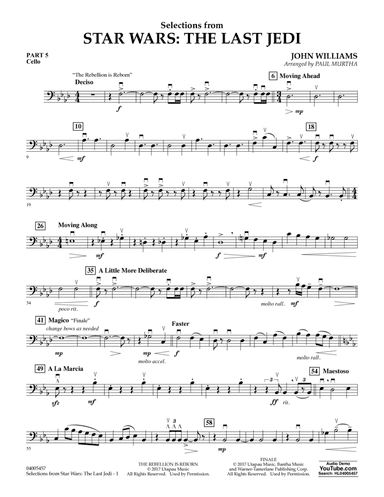 Selections from Star Wars: The Last Jedi - Pt.5 - Cello