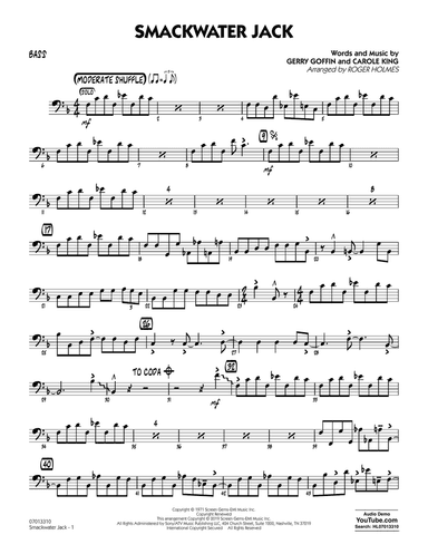 Smackwater Jack (arr. Roger Holmes) - Bass