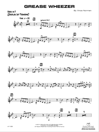 Grease Wheezer: 1st F Horn