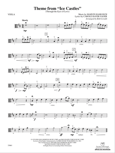 Ice Castles, Theme from (Through the Eyes of Love): Viola