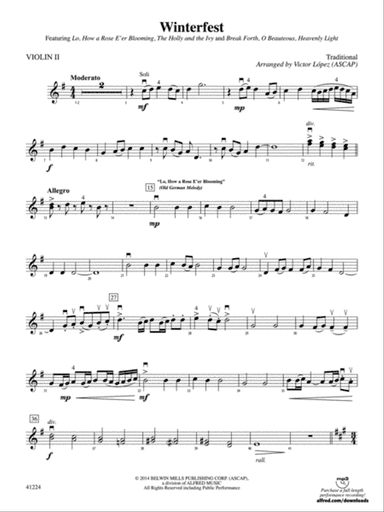 Winterfest: 2nd Violin