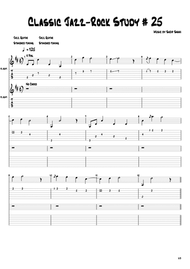 Classic Jazz Solo Study # 25
