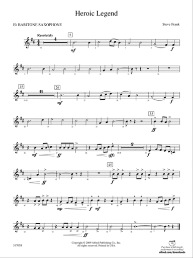 Heroic Legend: E-flat Baritone Saxophone