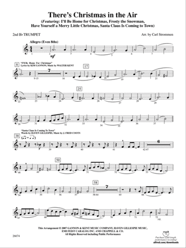 There's Christmas in the Air: 2nd B-flat Trumpet