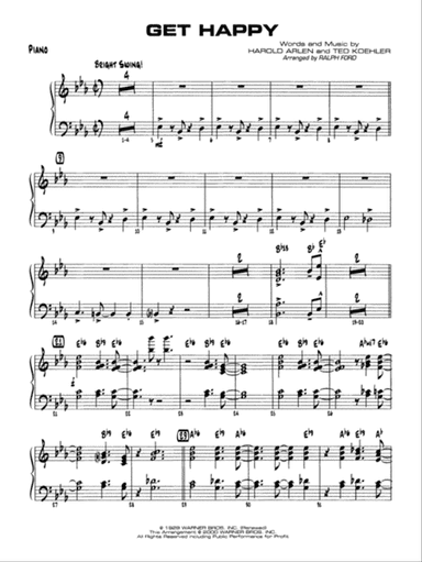 Get Happy: Piano Accompaniment