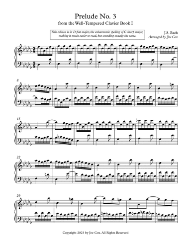 Bach Prelude No. 3
