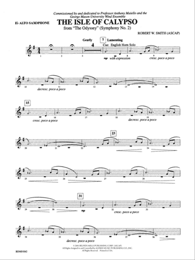 The Isle of Calypso (from The Odyssey (Symphony No. 2)): E-flat Alto Saxophone