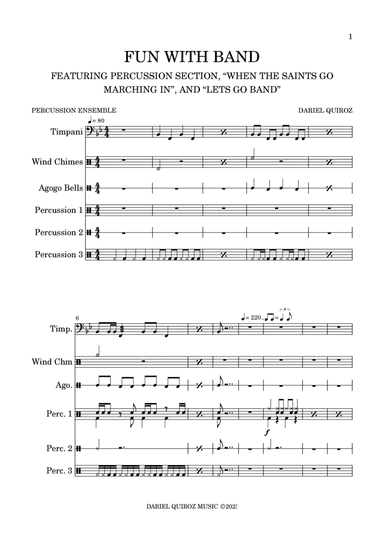 FUN WITH BAND: PERCUSSION ENSEMBLE