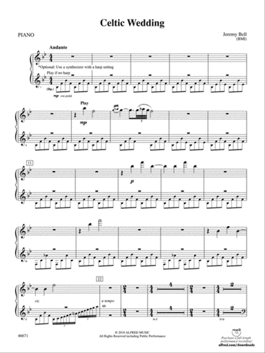 Celtic Wedding: Piano Accompaniment