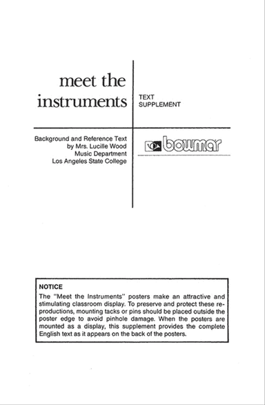 Meet the Instruments