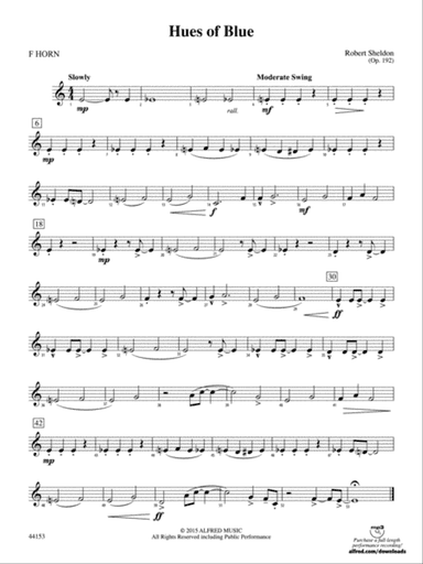 Hues of Blue: 1st F Horn