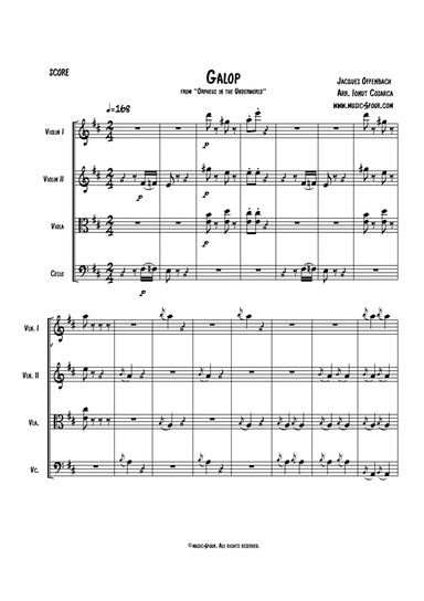 Infernal Galop, from "Orpheus in the underworld"