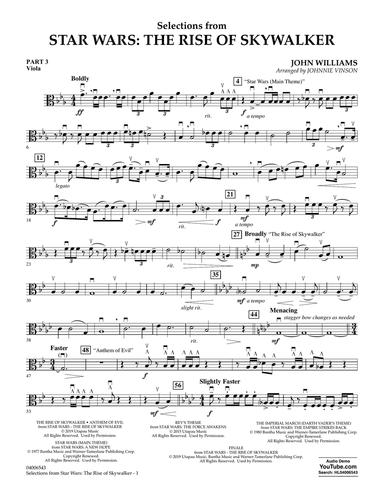 Selections from Star Wars: The Rise of Skywalker - Pt.3 - Viola