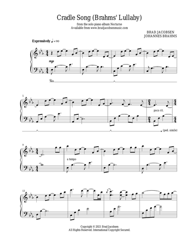 Cradle Song (Brahms' Lullaby)