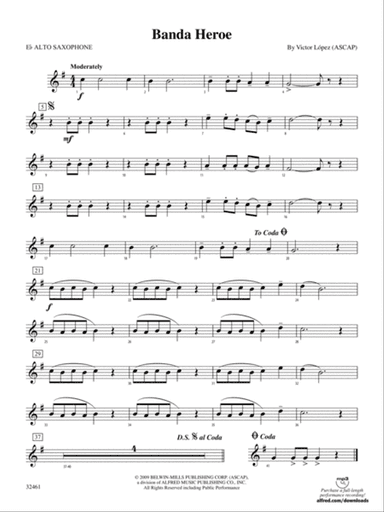 Banda Heroe: E-flat Alto Saxophone