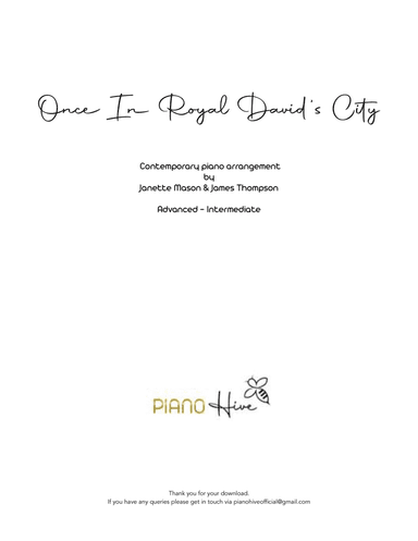 Once In Royal David's City