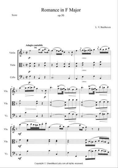 Romance in F Major op.50