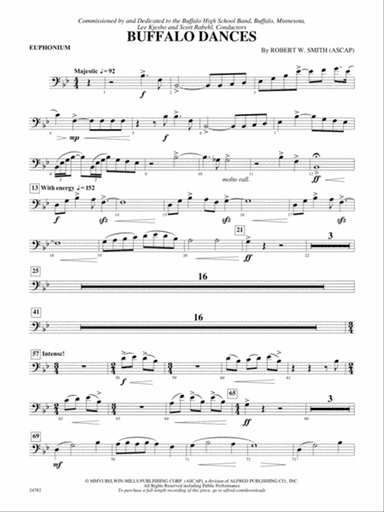 Buffalo Dances: Baritone B.C.