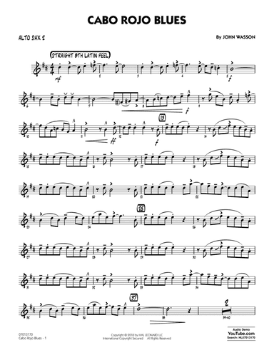 Cabo Rojo Blues - Alto Sax 2