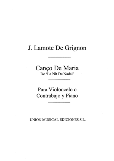 Canco De Maria