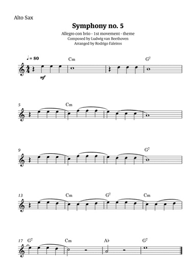 Symphony no. 5 - 1st movement (theme)