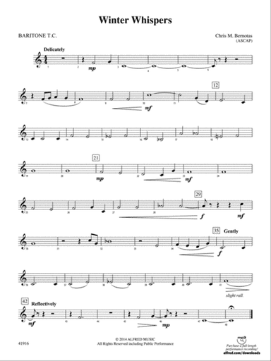 Winter Whispers: Baritone T.C.