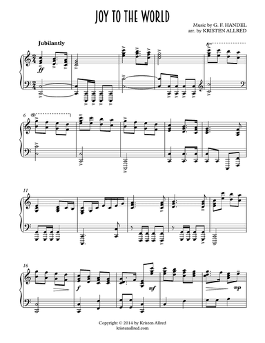 Joy to the World (Piano Solo)