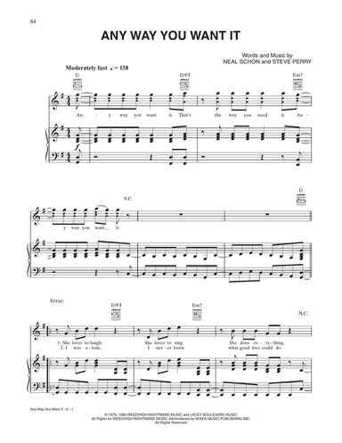Any Way You Want It (from Rock Of Ages)