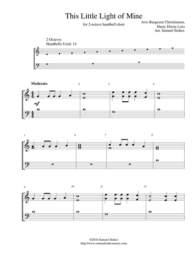This Little Light of Mine - 2-octave handbell choir
