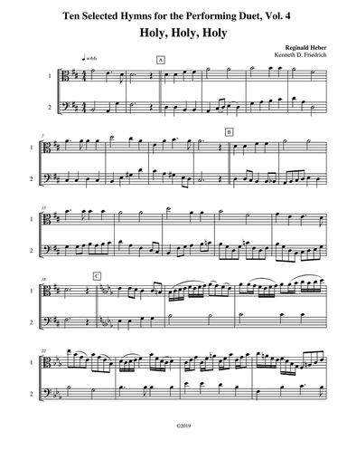 Ten Selected Hymns for the Performing Duet, Vol. 4 - viola and cello
