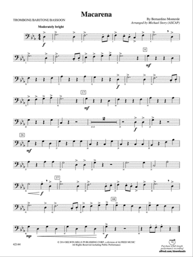 Macarena: 1st Trombone