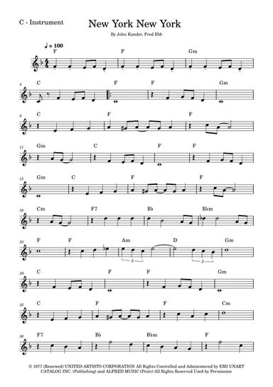 Theme From "new York, New York"