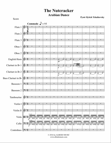 Arabian Dance from The Nutcracker for Full Orchestra