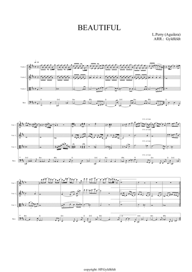 Beautiful - Score Only