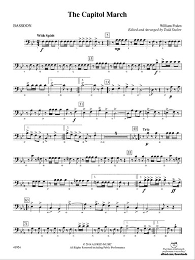 The Capitol March: Bassoon