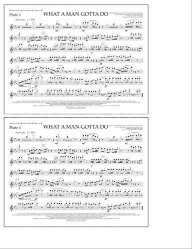 What a Man Gotta Do (arr. Tom Wallace) - Flute 1
