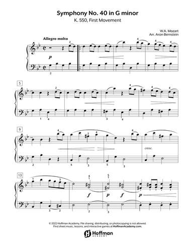 Symphony No. 40 in G minor, K. 550