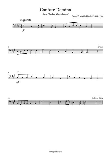 Cantate Domino in A