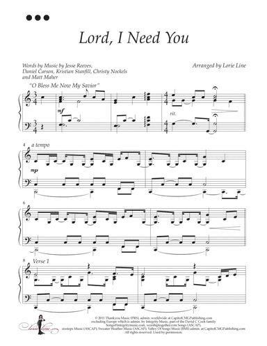 Lord, I Need You